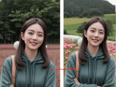 I竟然把飘散的碎发丝都精准识别